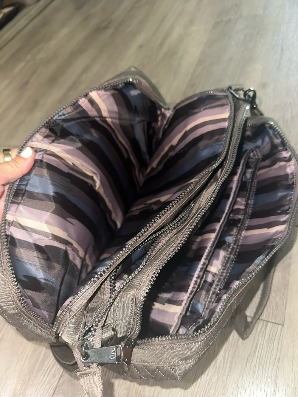 Lug Minibus Gray Brushed Pearl Carry All Travel Duffel Bag
